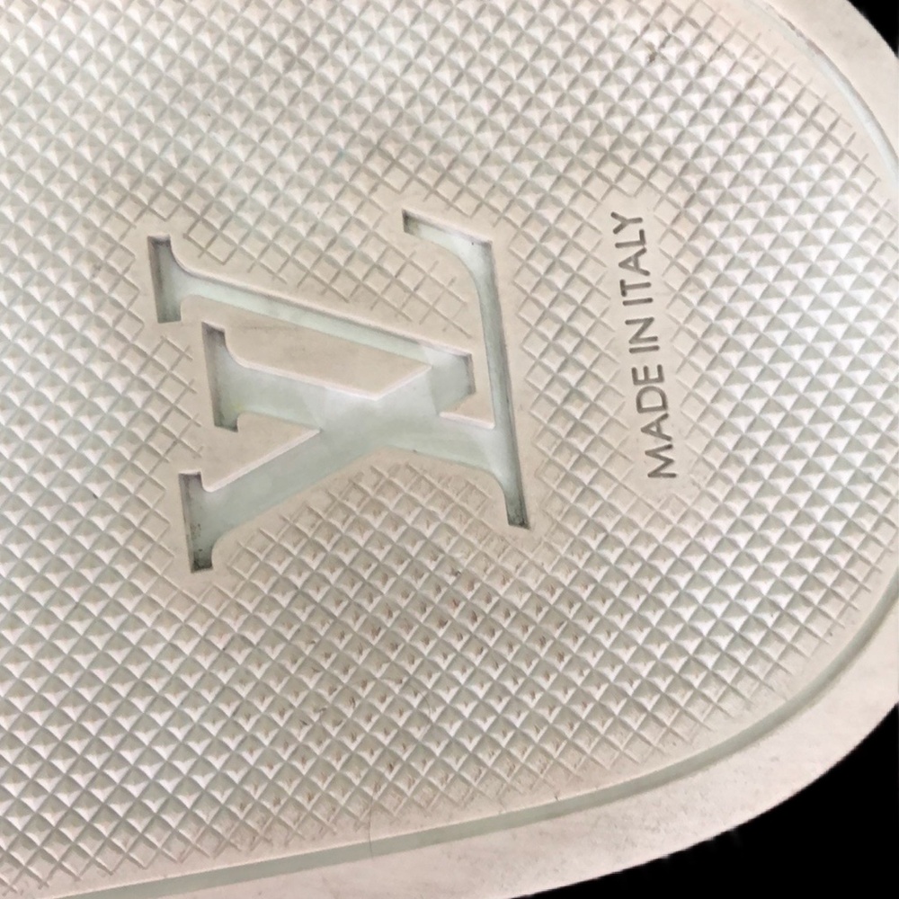 Louis Vuitton Mens White Open Toe Beach Slip-on Slide Sandals Size 7 W/ Coa - Picture 9 of 16